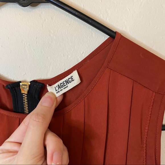 L'AGENCE pleated colorblock dress - Picture 5 of 13